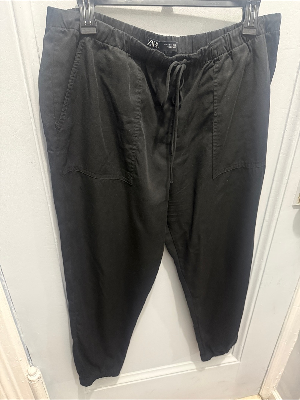 ZARA Black Drawstring Jogger Pants
